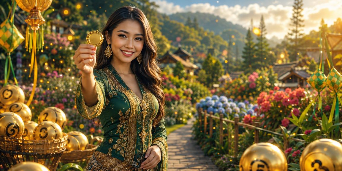Undian loteri bergaya Malaysia dengan corak tempatan