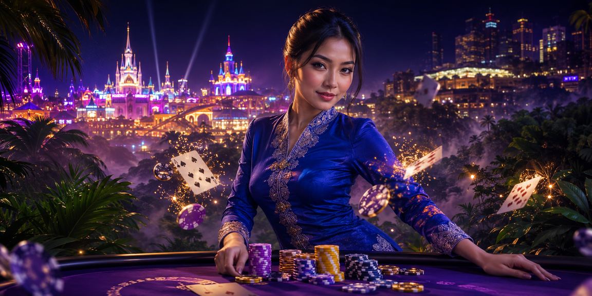 Permainan poker Malaysia dalam suasana tradisional baju kurung